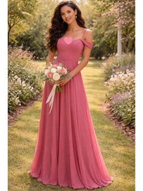 Kennedy Blue Bordeaux Soft Maroon Burgundy Bridesmaid Dress Size 14